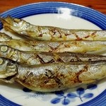 酒蔵 やまきち - でかい子持ちししゃも（2015年 4月）