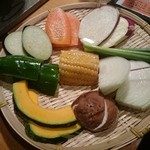 炭火焼肉 石焼ビビンバ 勝っちゃん - 焼野菜盛り