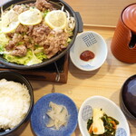 夢庵 - 料理写真:レモン牛焼きしゃぶ定食 1,539円