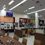 長良川サービスエリア（下り線） フードコートコーナー - 早朝の店内。
