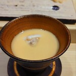 くりや - フグの白子の茶碗蒸し