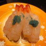 廻る富山湾 すし玉 - 地物甘えび (ホッコク赤海老)