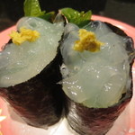 廻る富山湾 すし玉 - のれそれ (穴子の稚魚)