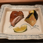 とり茶太郎 - 名古屋コーチン9ヶ月飼育のメスのもも肉と水茄子の梅肉和え