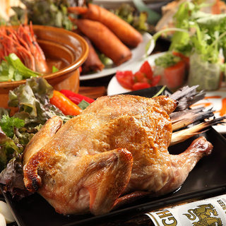 忘年会に若鳥の丸焼きコース150分飲放付き４９８０円