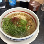 天然塩ラーメン しおはな屋 - 天然塩ラーメンねぎ　メンマトッピング