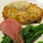 メヒコ - 「ノルウェーサーモンのハンバーグ」です