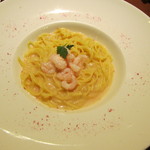 メヒコ - 「桃色クリームパスタ」です