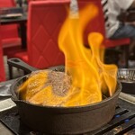 お肉一枚売りの焼肉店 焼肉とどろき - ファイヤーステーキ