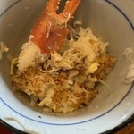 味山荘 真風留 - 料理写真:ずわい蟹の釜飯とお焦げ