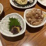 村上海賊 - ホタルイカ沖漬け499円　どんぐりうずら煮玉子469円