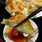 餃子中(12個)720円+ライス200円