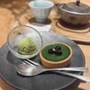 神楽坂 茶寮 - 濃い抹茶のチーズタルト