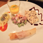 和フレンチバル村塾 - 洋の前菜5種盛り♩