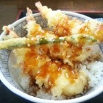 つるや - 江戸前天丼500円がクーポン使用で390円