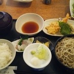 分上野藪 かねこ - そば定食　1050円