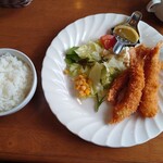 キッチン天の川 - エビフライ3尾