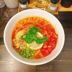 担担麺家 たけうち - 料理写真:レモン香る冷製トマトチリ担担麺（大盛）