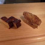 寿し おおはた - 穴子と卵焼き
