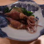 寿し おおはた - ほたるいかと菜の花の酢味噌和え