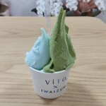 ViTO×IWAIZUMI - ダブルカップ_ブルードラゴンソフトと八女玉露抹茶