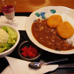 この日の日替わり定食（ビールカレー） 670円（税別）