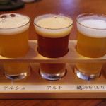 黄桜酒場 - 京都麦酒飲み比べセット 630円（税別）