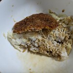 めん房 新月亭 - このソースとキャベツとご飯だけでもイケる