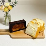銀座 に志かわ - 料理写真:塩バター食パンと 生チョコトースト