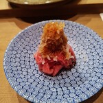 尽誠 - 削ぎトロの大根おろしのせ