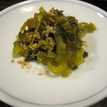 森のおはな - 雑炊には、高菜の漬物が付いてます
