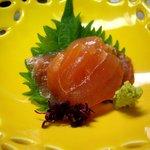 旅亭 萬葉 - お刺身　鮪昆布〆.JPG