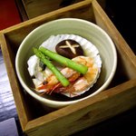 旅亭 萬葉 - 酒蒸しの蓋が開く.JPG