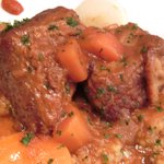 モンテ - ランチコース 1625円 の牛バラ肉の煮込み クースクース添え