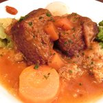 モンテ - ランチコース 1625円 の牛バラ肉の煮込み クースクース添え