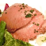 モンテ - ランチコース 1625円 の鶏レバーのパテ ポルト酒風味 はちみつを添えて