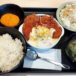 松のや - 料理写真:チーズうまトマジャンボチキンかつ定食