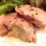 モンテ - ランチコース 1625円 の鶏レバーのパテ ポルト酒風味 はちみつを添えて