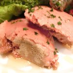 モンテ - ランチコース 1625円 の鶏レバーのパテ ポルト酒風味 はちみつを添えて