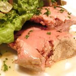 モンテ - ランチコース 1625円 の鶏レバーのパテ ポルト酒風味 はちみつを添えて