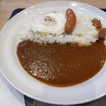 マイカリー食堂  - 朝ソーセージエッグカレー (少なめ)