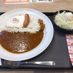 マイカリー食堂  - 朝ソーセージエッグカレー (少なめ)