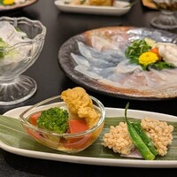 泳ぎとらふぐ活蟹料理 あじ平 - 