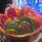 ダイナミックキッチン＆バー 燦 - お通しの野菜たち