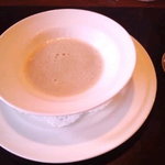 ア・ヴォートル・サンテ - ランチＭｅｎｕＢより新牛蒡のスープ