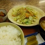 つつみ食堂 - 野菜炒め定食６５０円
