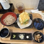 十割舞そば忠庵 緑園亭 - かき揚げ十割舞そば
