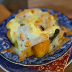 めちゃウマ！のカボチャのもちチーズ焼き。
