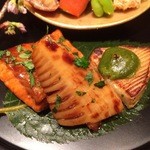 御料理 堀川 - 筍と鱒の木の芽焼