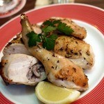 ルコックロティ - ロティサリーチキン・ハーフのカットされたもの